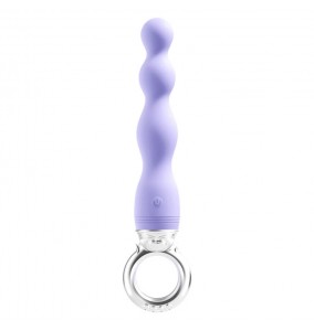 MizzZee - Ring Pulling Anal Beads (Chargeable - Purple)
